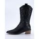 thumbnail image 5 of Botas de vaquero para mujer Botas de vaquera occidental con tacón grueso Botas de media pantorrilla para mujer, 5 of 8