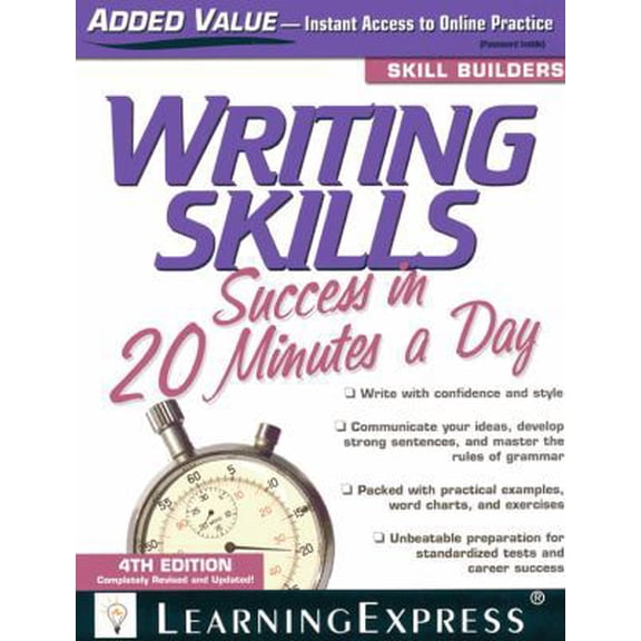 Pre-Owned Writing Skills Success in 20 Minutes a Day (Paperback) 1576856674 9781576856673