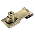 thumbnail image 5 of 3-inch Keyed Hasp Locks Zinc Alloy Twist Knob Keyed Locking Hasp w Screws for Door Keyed Alike Bronze Tone, 5 of 6