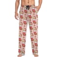 thumbnail image 4 of GZHJMY Cute Cartoon Dog Mens Pajama Pants, Comfortable and Soft Men&nbsp;Pajama&nbsp;Bottoms with Pockets and Drawstring, Christmas New Year Birthday Father's Day, 4 of 7