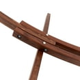 thumbnail image 5 of 10 Feet Russian Pine Hardwood Arc Frame Hammock Stand with Hooks and Chains-Brown, 5 of 9