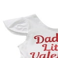 thumbnail image 2 of PENGXIANG Little Girls Romper Tutu Dress Fly Sleeve Heart Print Bodysuit, 2 of 6