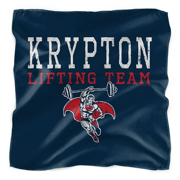 Superman Krpton Lifting Team Bandana (21 in x 21 in)