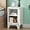 White, variant on Metal Nightstand Cabinet with Lock,23.6" H Lockable End Table with Adjustable Shelf,Easy Assembly Locking Cabinets,Small Night Stand for Bedroom,Home Office(White)