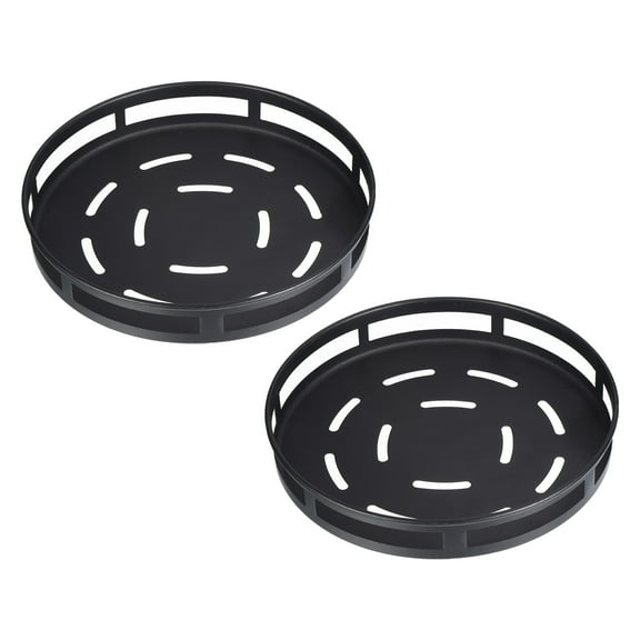 Uxcell Lazy Susan Organizer, 2 Set Rotating Spice Rack Organizer with Turntable Height Adjustable for Cabinet Pantry