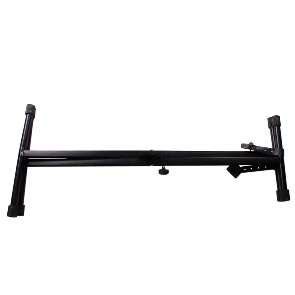 X-type Keyboard Stand + Adjustable Folding Piano Bench Stool Seat Black