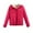 Hot Pink, variant on Jinhomg Fleece Lined Coat for Women Fall Winter Thermal Long Sleeve Full-Zip Puffer Jacket Plus Size Casual Solid Color Outerwear with Pockets Hot Pink L