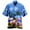 Blue, variant on Mens T-shirts Men's Spring/ summer Fashion Casual Parrot Print Party Beach Loose Print Short Sleeve Shirt Ski Long Sleeve Shirt Men Business Casual Tees Men Scrub Long Undershirt under Scrub Red XL
