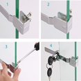 thumbnail image 2 of Cerradura y llave de puerta de vidrio para vitrina deslizante, terrario para reptiles, de alta calidad, alicates, cerradura de seguridad, 2 uds., 2 of 4