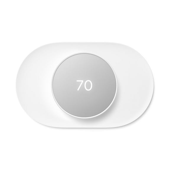 Google Steel Thermostat Wall Plate - Snow