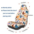 thumbnail image 3 of Disketp Cute Chickens Car Seat Covers Universal Front Seat Coves for Car Accessories ,Padded Car Covers for Automotive, SUV, Truck, and Van, 3 of 5