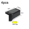 thumbnail image 2 of Paquete de 4 luces solares para terraza FloreceBien para exteriores, iluminación LED impermeable negra para escalones, patios y caminos, 2 of 5