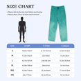 thumbnail image 4 of Kdxio Teal Turquoise1 Pattern Men's Pajama Pants, Elastic Waist with Drawstring and Pockets, Comfortable Loungewear-X-Large, 4 of 6