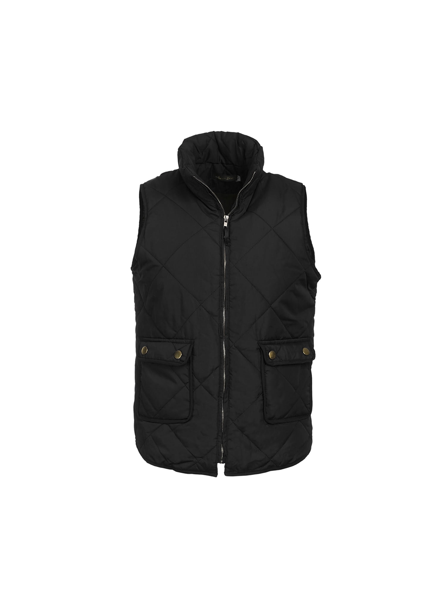 Youweixiong Women Warm Quilted Puffer Vest Sleeveless Stand Collar