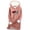 Pink, variant on Feancey Women's Fleece Lined Hoodies Trendy Heart Print Hooded Sweatshirts Long Sleeve Casual Thermal Pullover Tops Cozy Soft Christmas Pajamas Black L
