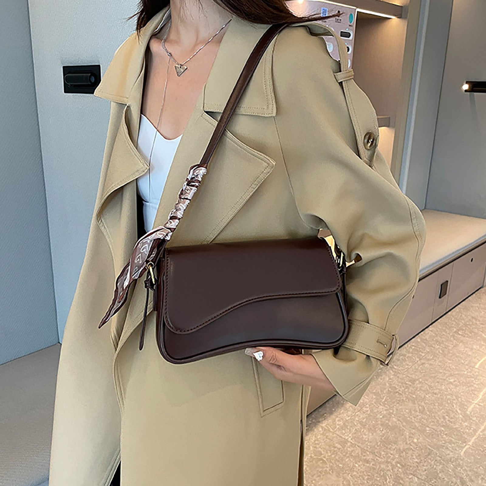 Jierger Small Shoulder Bag Purse for Women Handbag Clutch Purse Classic Retro Crossbody Bag Satchel for Women Shoulder Purses and Handbags for Men Women Outdoor Travel Work