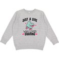 thumbnail image 2 of Inktastic Just a Girl Who Loves Skating Youth Sweatshirt, 2 of 4