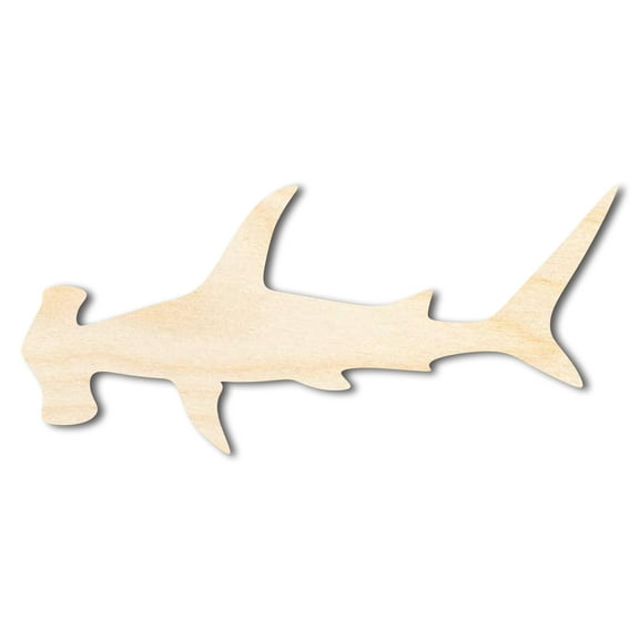 Bigger Better | Unfinished Wood Hammerhead Shape | DIY Craft Cutout | 36" / 1/2"