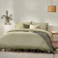 thumbnail image 1 of Yard Mallow Tie Detail Cotton Bow Duvet Cover Set, 1 of 4