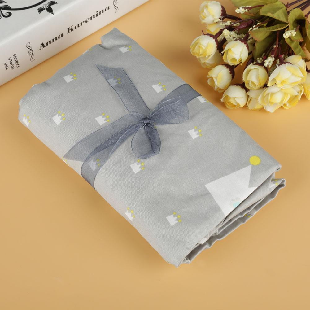 Garosa Big Small Crowns Pattern Cotton Baby Bed Fitted Sheet