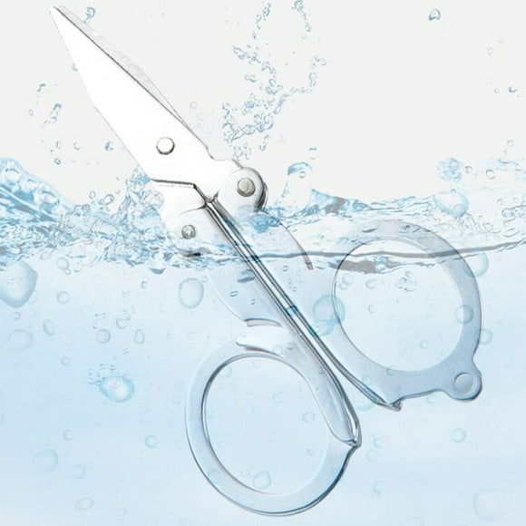PRETXORVE Ciseaux Pliants en Acier Inoxydable Ciseaux de Voyage Petits Ciseaux Coupe-Ongles Ciseaux Maison Usage Quotidien Légers Portatifs Petits Ciseaux