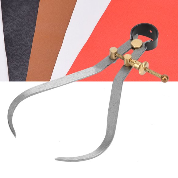 Outside Spring Caliper, 140mm Boomerang Leg Spring Caliper, for Mechanical Process, Made of Premium Carbon Steel, Suitable for Leather Making