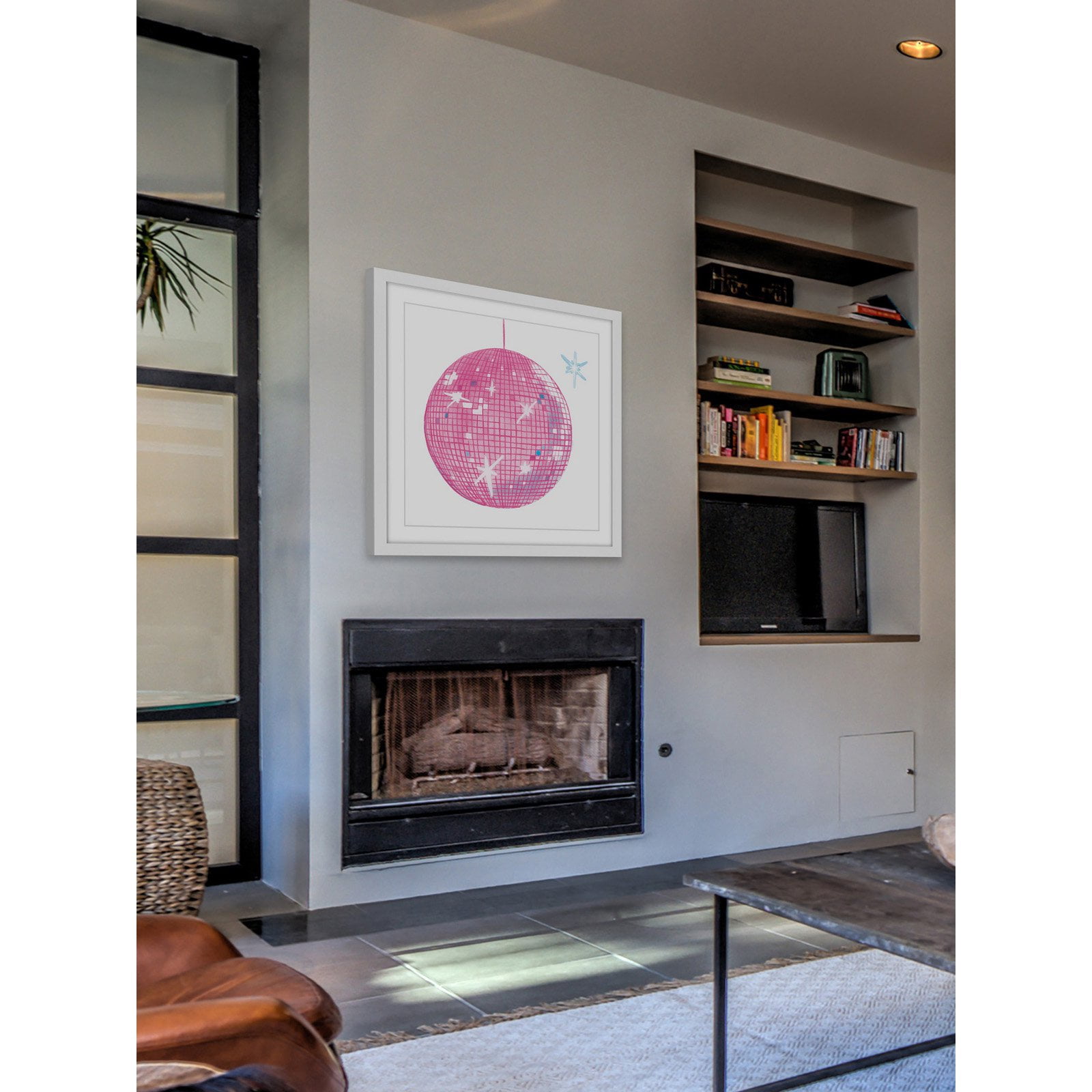 Marmont Hill "Discoball" by Molly Rosner Framed Painting Print