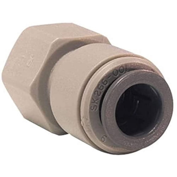 IPW Industries Inc-John Guest - Acetal Faucet Connector Quick Connect Fitting 7/16” – UNS / 1/4 “OD /Single- Grey