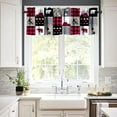 thumbnail image 3 of Cabin Rustic Curtains Valance for Living Room Bedroom Kitchen Bathroom,Western Country Vintage Farmhouse Bear Rod Pocket Window Treatments,1 Panel,54" x 18", 3 of 6
