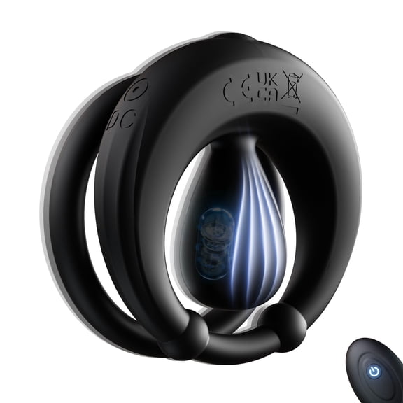 Vibrating Penis Ring Adult Sex Toys for Men, SENSIVO Silicone Penis Ring with 10 Powerful Vibrating Modes,Remote Control Vibrators for Men Female Couple Pleasure