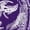 Purple, variant on Halloween Men's Tarot Moon XVIII Crescent Face T-Shirt - Purple - Large