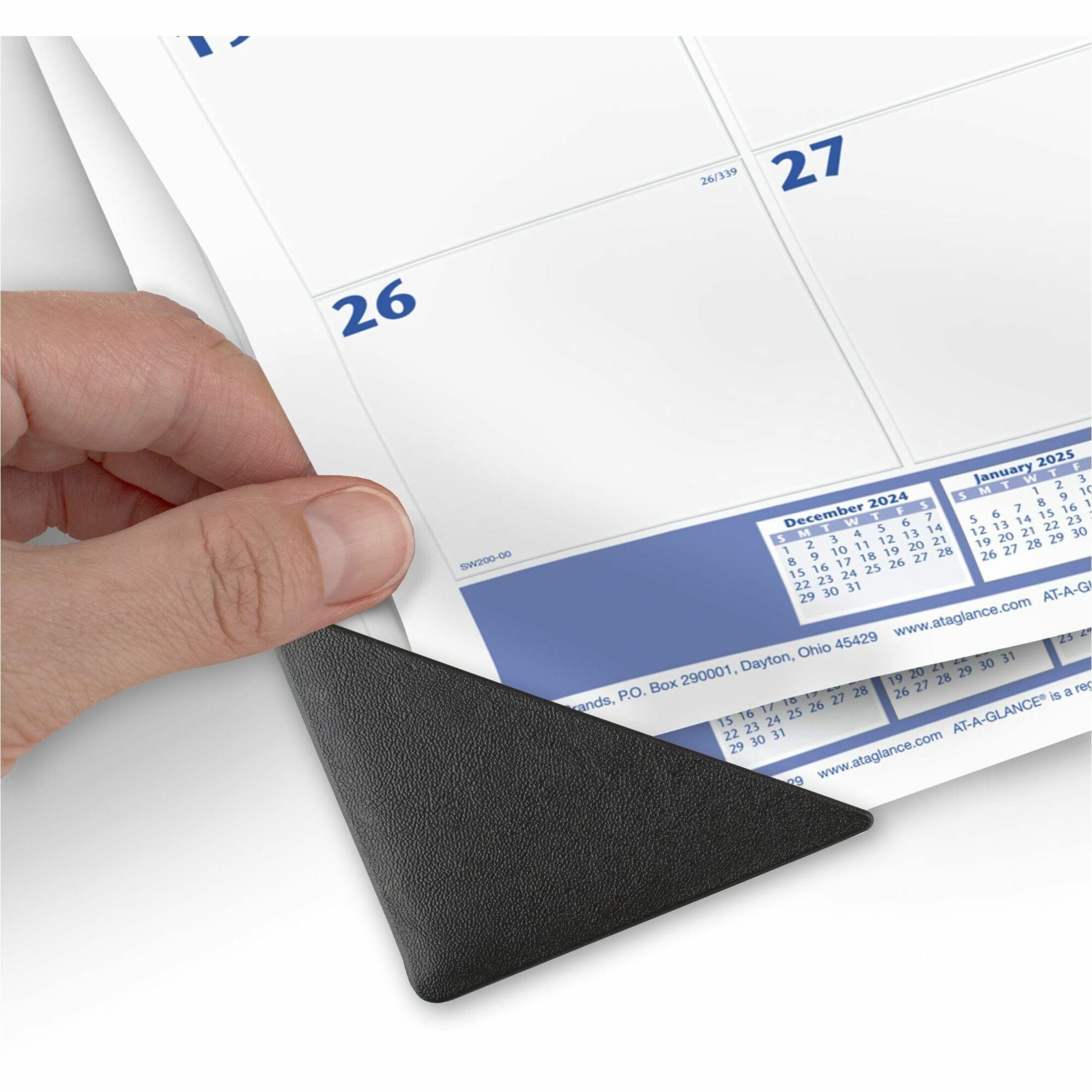 2021 AT-A-GLANCE Monthly Desk Calendar Pad - 21.75" X 17", Blue/Gray, Ink-Resistant Paper For Planning