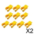 thumbnail image 1 of 2x10 Uds. Hebilla De Clip Para Asta De Bandera De Entrenamiento De Fútbol Para Entrenamiento De Fútbol De Voleibol Amarillo, 1 of 8