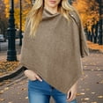 thumbnail image 3 of APEXFWDT Women's Knitted Shawls Scarf Poncho Sweater with Buttons Lightweight Cozy Knit Shawl Wraps for Fall Winter, 3 of 3