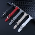thumbnail image 7 of LEIXIUER Slim Leather Strap Compatible with Apple Watch Bands 45mm 41mm 38mm 42mm 40mm 44mm 49mm for Series 8 7 SE 6 5 4 3 2 1 Genuine Leather Bracelet Replacement iWatch Strap, 7 of 7