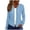 Light Blue, variant on Zip up Hoodies for Women Long Sleeve Full Zipper Sweatshirts Casual Comfy Fitting Tunic Jackets