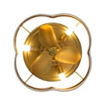 thumbnail image 5 of 12.6" Brass Caged DC Motor Ceiling Fan,  Modern Style, Flush Mount, 3000K Color Temperature, 3-Speed, 5 of 7