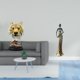 thumbnail image 2 of Escultura De Tigre Tribal Moderna, Artesanía Para La Entrada, Sala De Estar, Estantería, Mesa, Pasillo, Chimenea, Armario, Decoración Del Hogar., 2 of 8