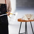 thumbnail image 7 of 1Pc 5-Layer 24-Hole Triangle Wooden Paint Rack Pigment Organizer Holder for Paint Tool Storage Antique White 19x27.5x17cm Inner Diameter: 0.6cm~2.6cm, 7 of 7