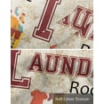thumbnail image 6 of Laundry Room Kitchen Valances for Windows Farmhouse Linen Window Valance Curtain for Living Room Window Treatment Rustic Farmhouse Washing Machine Clothes Valance Rod Pocket Topper, 42 x 12 Inch, 6 of 6