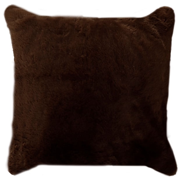 Paquete de 4 Fundas para cojín Decorativas 43x42cm ilios innova Suave chocolate