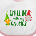 thumbnail image 4 of Inktastic Chillin' with My Gnomes Boys or Girls Baby Bib, 4 of 4