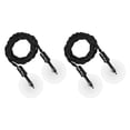 thumbnail image 1 of Miangastore PVC Black Retractable Clothesline for General Users Camping Hiking Traveling 2Pcs 94.5In, 1 of 9
