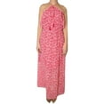 thumbnail image 2 of Michael Michael Kors Off-The-Shoulder Floral Print Maxi Dress (Raspberry, 2), 2 of 5