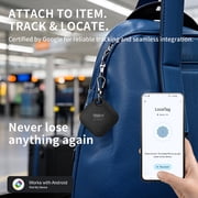 RSH Bluetooth Tracker Smart Tag 4 Pack, Android Compatible with Google Find Hub, Item Finder Key Finder for Wallet, Backpack & Pet Collar, Black