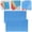 B2_10pc Blue A4, variant on FURNIX file folders,plastic envelopes,L-Shape Single-Sheet Document Protector with Semi-Circular Opening(Clear),receipt organizer,Document sorting users,Home office practitioners,folders letter size