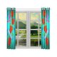 thumbnail image 3 of ABPHQTO Cortina de Ventana de rosas Cortina de Cocina 65x90 cm (Dos Piezas), 3 of 3