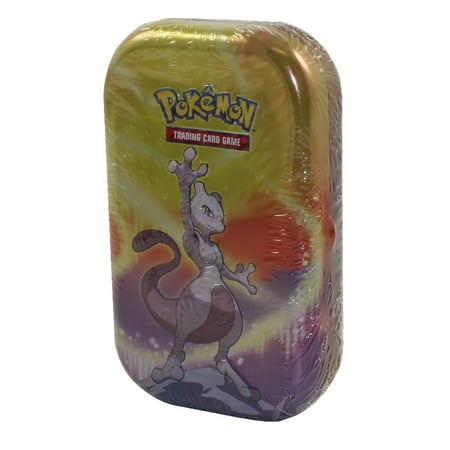 Pokemon Collectors Kanto Power Mini Tin Mewtwo 2 Booster Packs 1 Coin Art Card