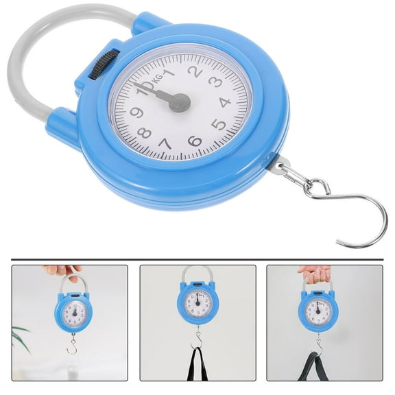 OUNONA  Portable Hand-held Scale Luggage Scales Weight with Hook Tools Body Travel