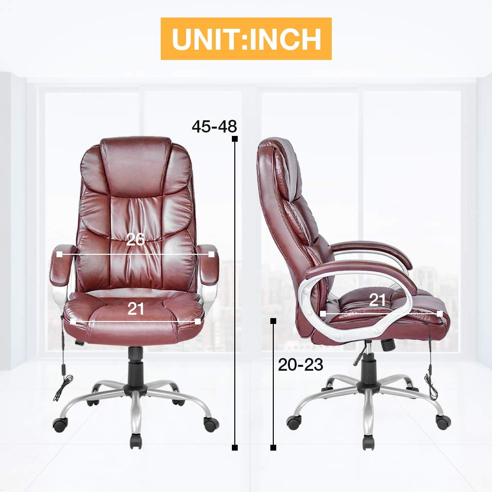 BestOffice Ergonomic Office Chair, Lumbar Support, Rolling Swivel for Women, Men(Brown)